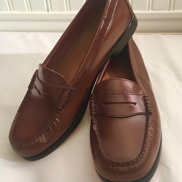 New Bass Classic Weejuns in Cognac - Size 8 - Picture 1 of 3